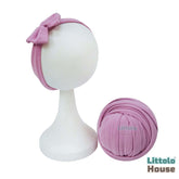 Baby Neutral Jersey Wrap With Hairband SR091 | NB | Lavender