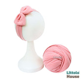 Baby Neutral Jersey Wrap With Hairband SR091 | NB | Pink