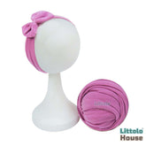 Baby Neutral Jersey Wrap With Hairband SR091 | NB | Purple