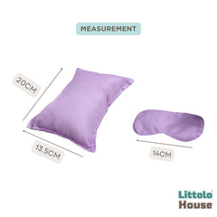 Baby Pajama Party Theme Accessories Sleeping Pillow ,Eye Mask & Headband SR092 | NB | Purple