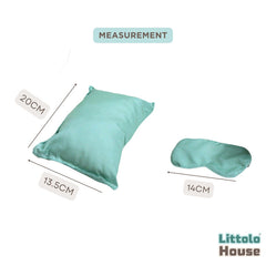 Baby Pajama Party Theme Accessories Sleeping Pillow ,Eye Mask & Headband SR092 | NB | Sage Green
