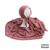 Baby Premium Stretchy Poly Cotton Wrap with Bonnet SR094 | NB | Toon