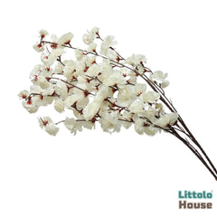 Artificial Crepe Myrtle Plant Stick F098 | Pack of 1 | White