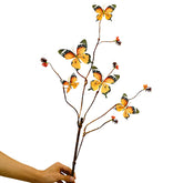 Butterfly Accent Decorative Stems F108 | Bunch of 2 | Yellow
