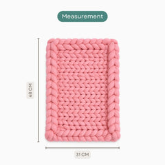 Wool Knit Chunky Layer | Pink