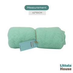Natural Wool Fluff Wool Layer L025 | Sage Green