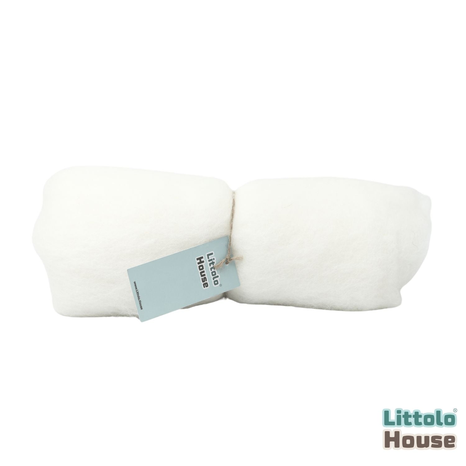 Natural Wool Fluff Wool Layer L025 | White