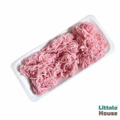 Natural Wool Flokati Fur Stuffer L058 | 100GM | Light Pink
