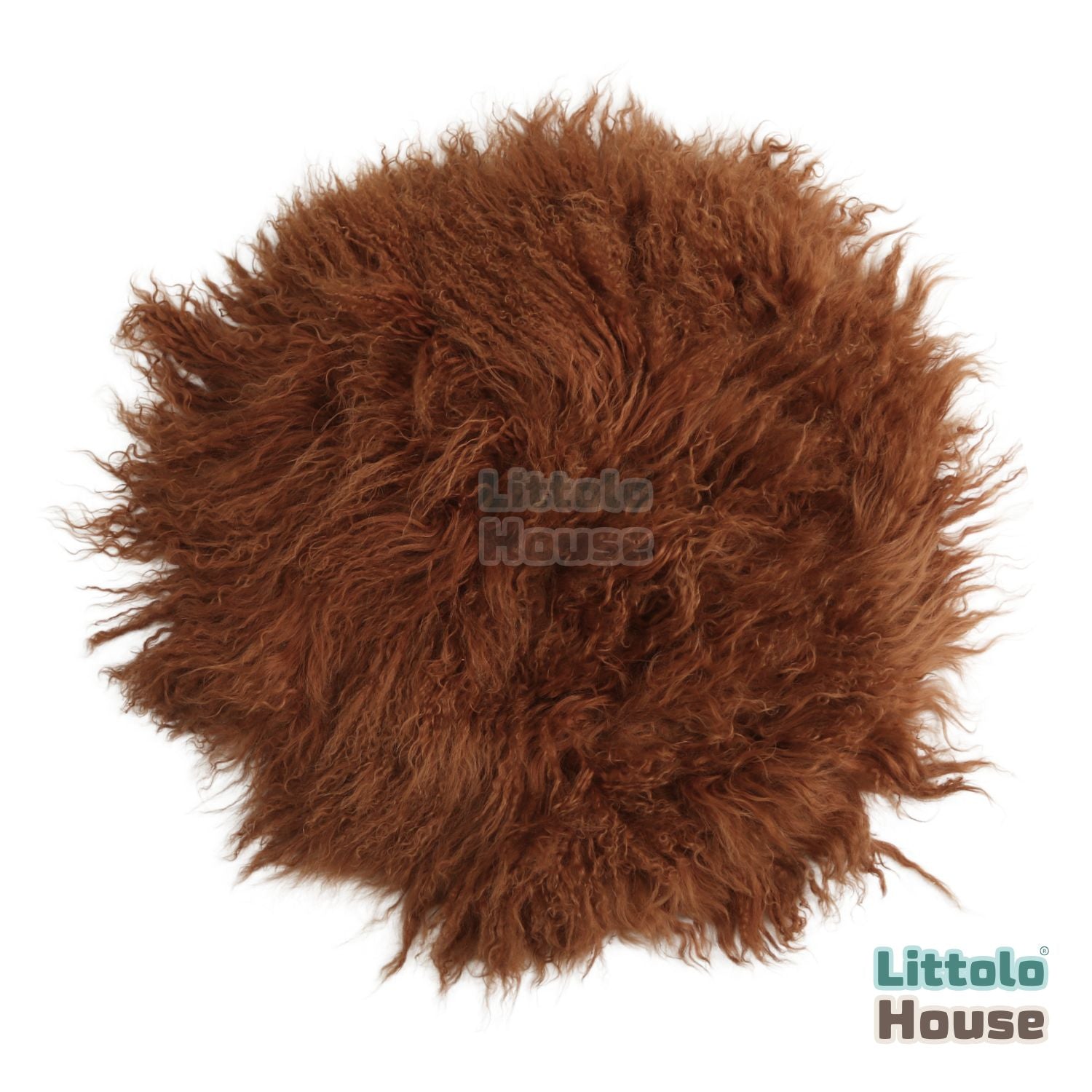 Faux Fur | 50CMS | Brick Brown