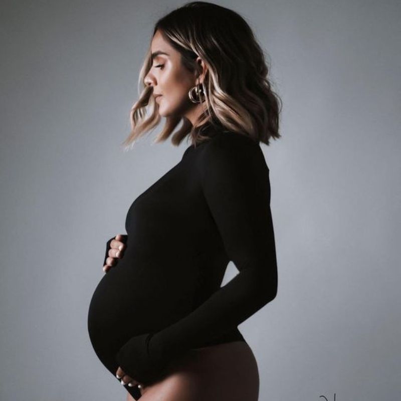 Full Sleeves Body Suit M021 Maternity Bodysuit | Black