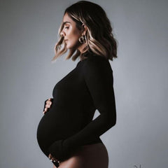 Full Sleeves Body Suit M021 Maternity Bodysuit | Black