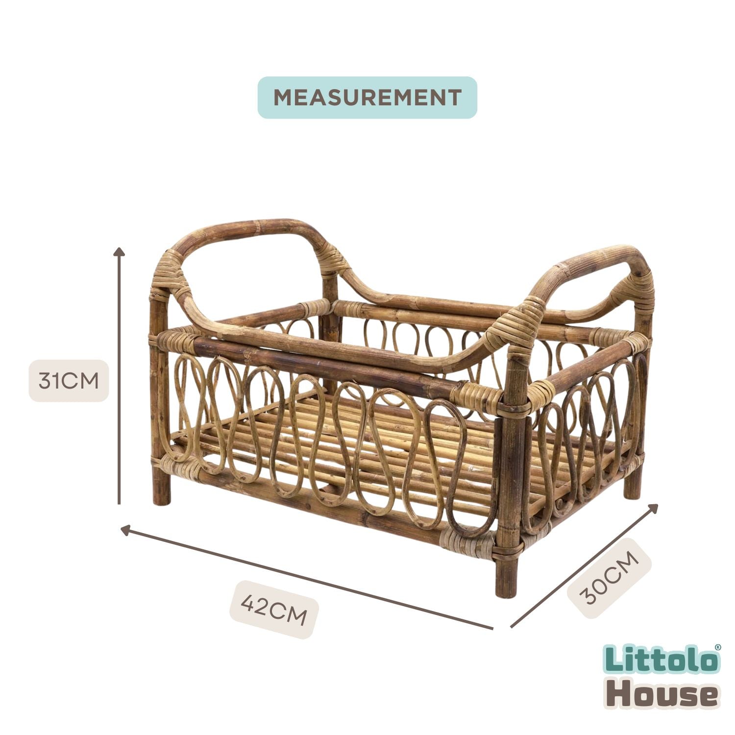 Rustic Cane Bed | Cane | Natural Finish
