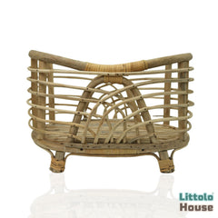 Cane Stylish Criss Cross Crib | Cane | Natural Wood