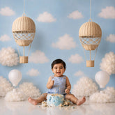 Handwoven Rattan Hot Air Balloon | Pack of 1 | Natural Wood