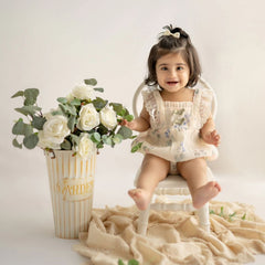 Flowers Vase Set of 2 D042 | Iron Artware | Cream