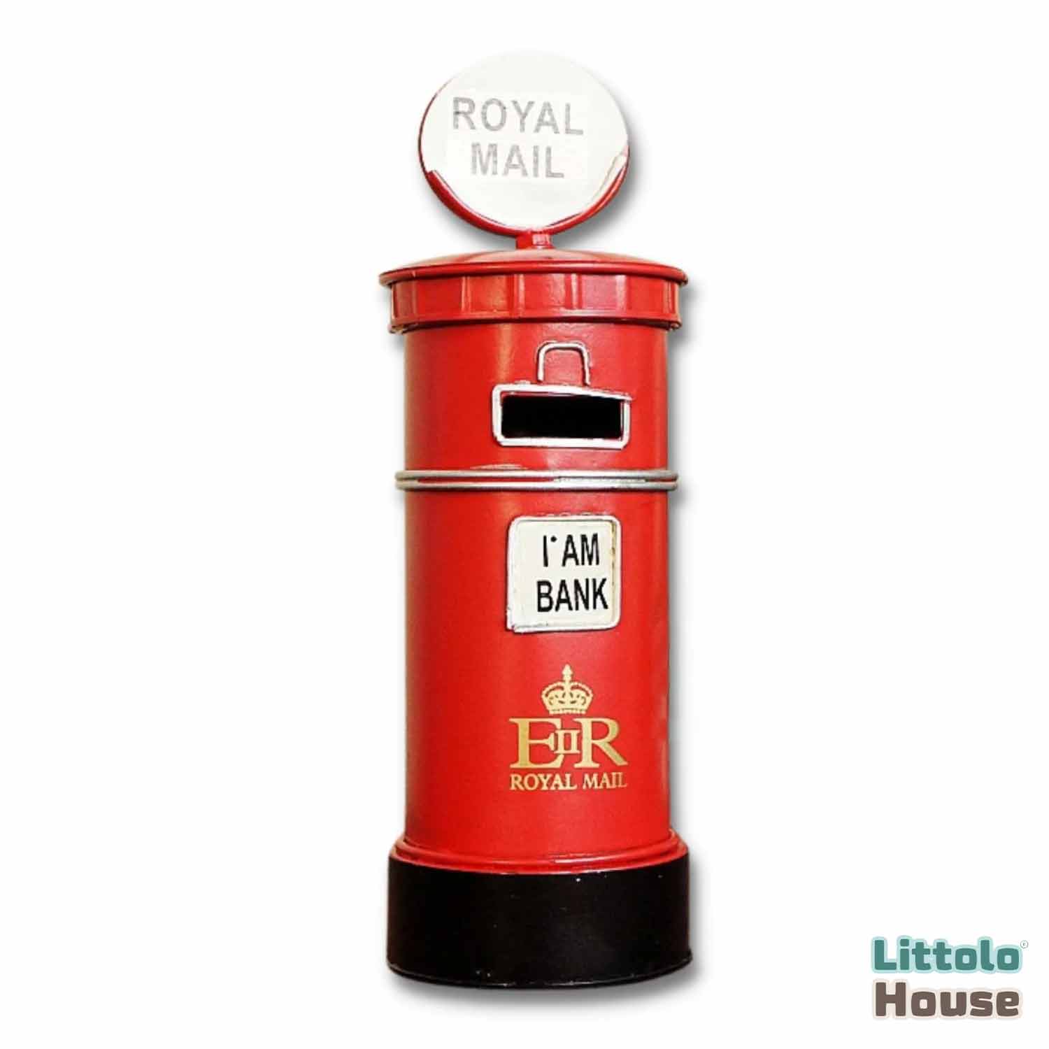 Vintage Mailbox Piggy Bank | Red