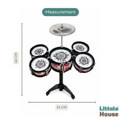 Rockstar Drum Miniature D070 | Pack of 1 | Black White