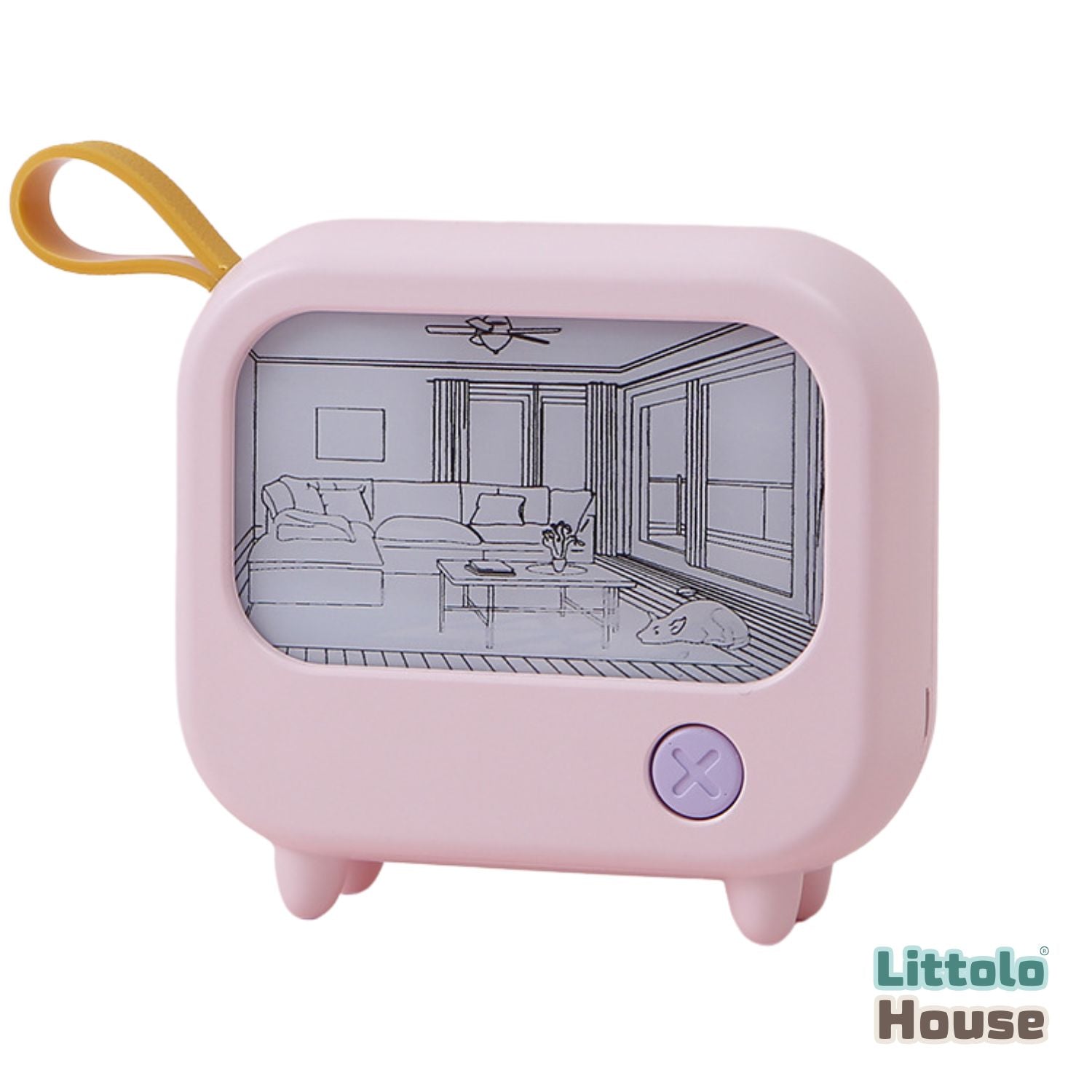Accent TV Style Lamp | Decorative Add-ons | Pink