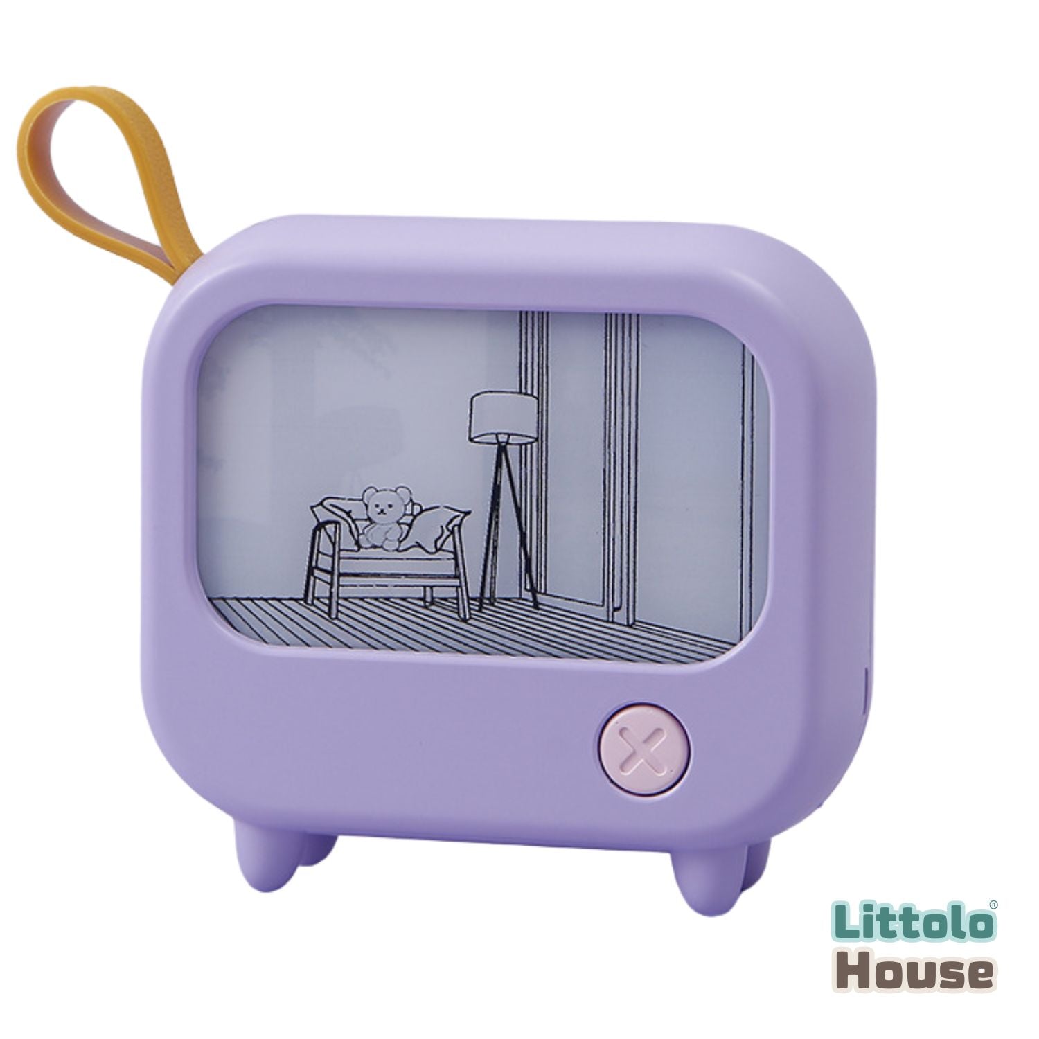 Accent TV Style Lamp | Decorative Add-ons | Purple