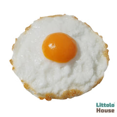 Artificial Fried Egg Chef Kitchen Photography Decoration Props D112 | Pack of 1 | White Mustard
