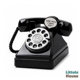 Classic Rotary Dial Telephone D206 | Pack of 1 | Black