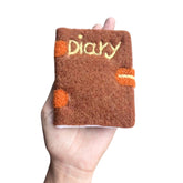 Felt Wool Diary F14 | Pack of 1 | Brown