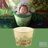 Metal Bucket Green Jungle