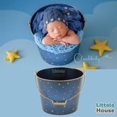 Metal Bucket Blue Space