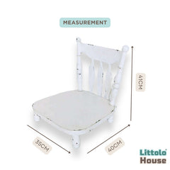 Iron Detachable Foldable Chair | Iron Art | White