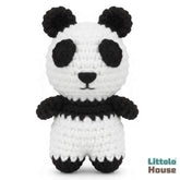 Crochet Panda Teddy Toy Style 2 TY121 | Pack of 1 | Black White