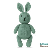 Plush Knitted Bunny Teddy Toy TY180 | Pack of 1 | Bean Green