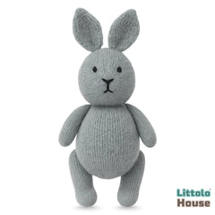 Plush Knitted Bunny Teddy Toy TY180 | Pack of 1 | Grey