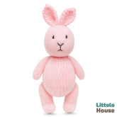 Plush Knitted Bunny Teddy Toy TY180 | Pack of 1 | Light Pink