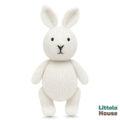 Plush Knitted Bunny Teddy Toy TY180 | Pack of 1 | White