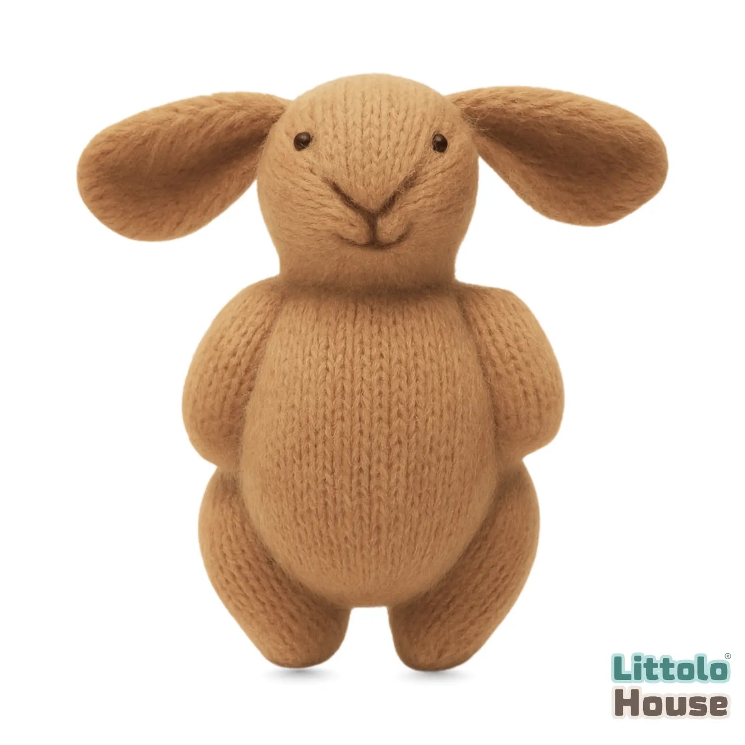 Hand-Knitted Bunny Toy TY182 | Pack of 1 | Brown