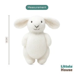 Hand-Knitted Bunny Toy TY182 | Pack of 1 | White