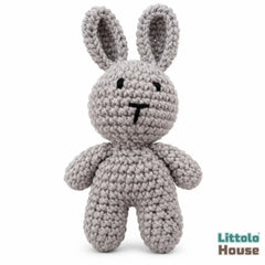 Misty Bunny Crochet Soft Toy TY186 Style 1 | Pack of 1 | Grey