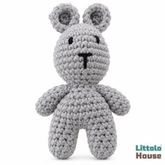 Misty Bear Crochet Teddy Toy Style 2 TY208 | Pack of 1 | Grey