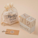 Milestone Blocks Set of 3 | Wooden | Brown