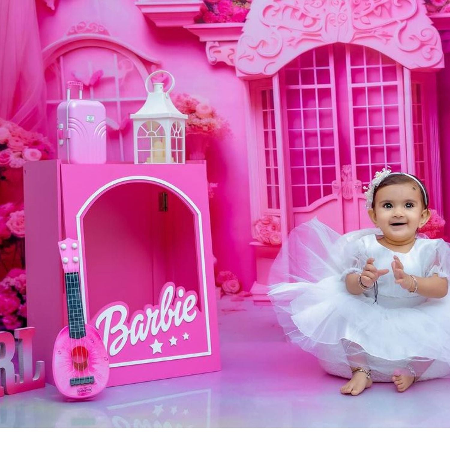 Baby Girl Doll Box | Wooden Decorative | Pink