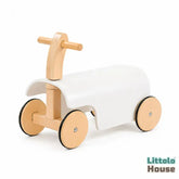 Toddler Ride-On Scooter Prop | Wooden Decorative | White