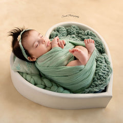 Heart Bowl Wooden Tableware Rustic White