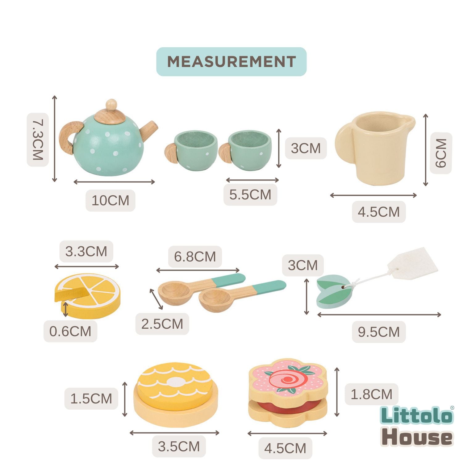 Princess Kitchen Tea Party Set WT124 | Pack of 1 | Multicolour