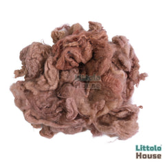 Natural Fluffy Wool Stuffer Layer L027 | 100GM | Burnt Orange