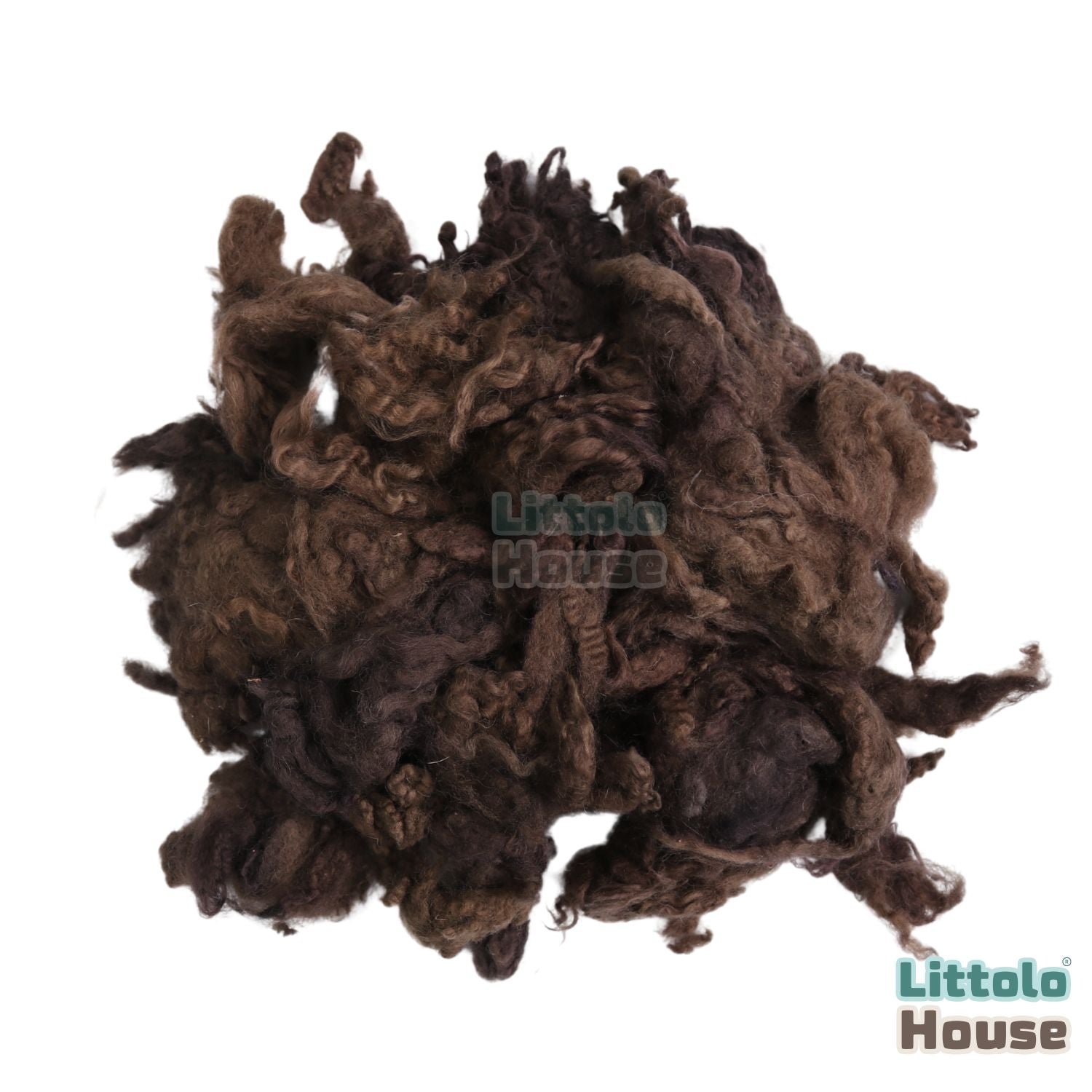 Natural Fluffy Wool Stuffer Layer L027 | 100GM | Chocolate Brown Shades