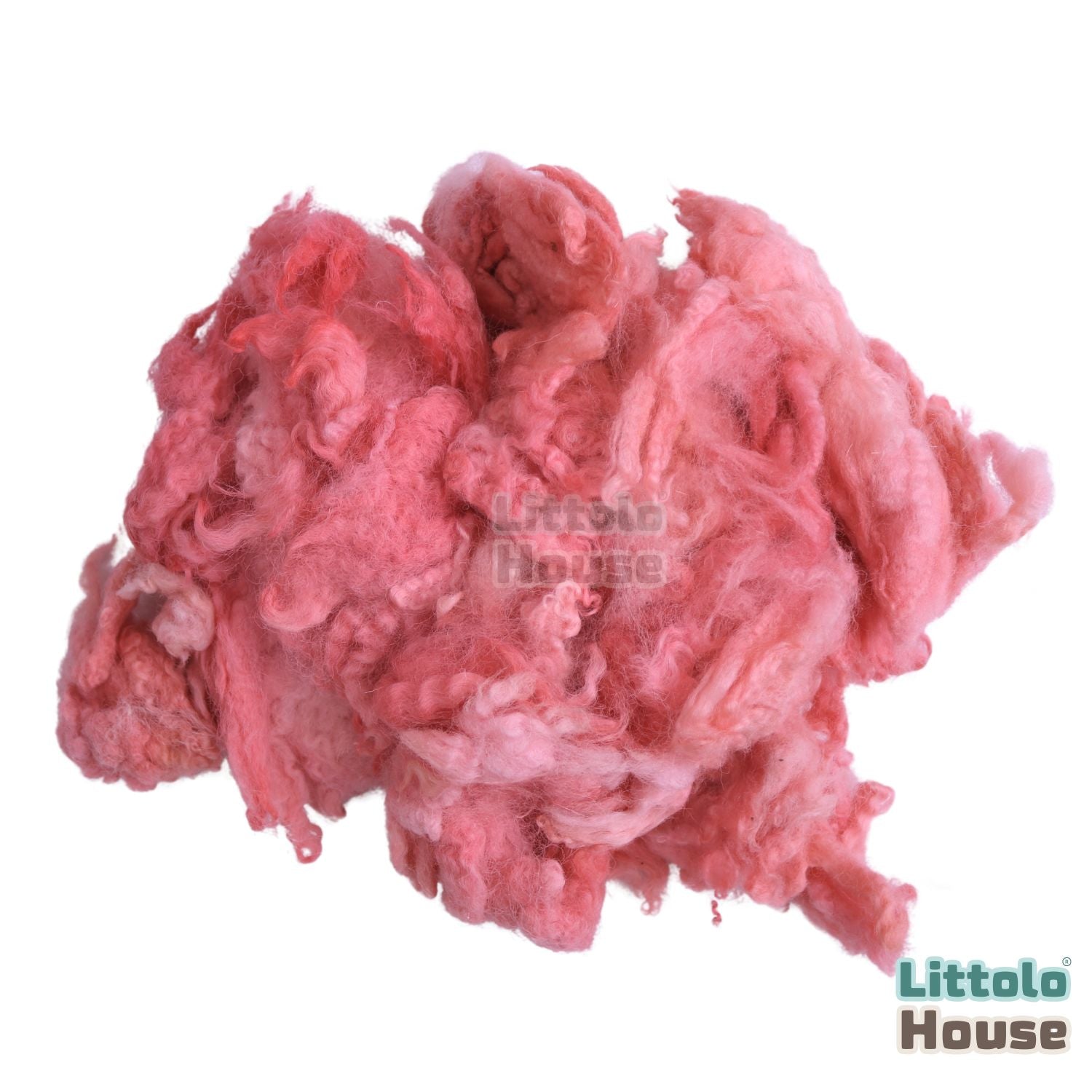 Natural Fluffy Wool Stuffer Layer L027 | 100GM | Pink Shades
