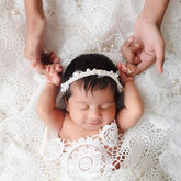 Embroidery Fabric Design D1 Lace Layer | White