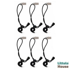 Adjustable Backdrop Tension Clips Set of 6 | Studio Setups | Black