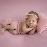 Knitted Stretch Wrap | Pink Peach