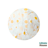Net Sunflower print Wrap | White